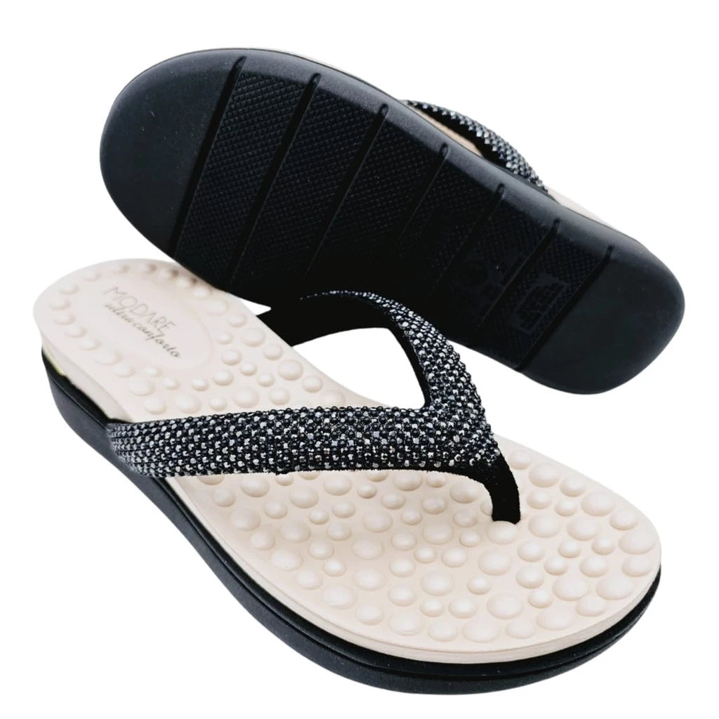 Tamanco Modare Glitter Comfort + Brinde Exclusivo!