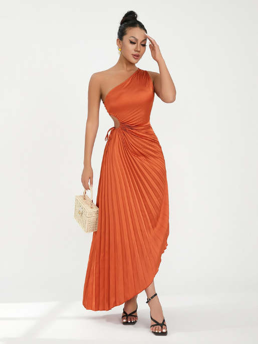 Vestido Terracota Glamour Campeão em Estilo Frescor & Glamour