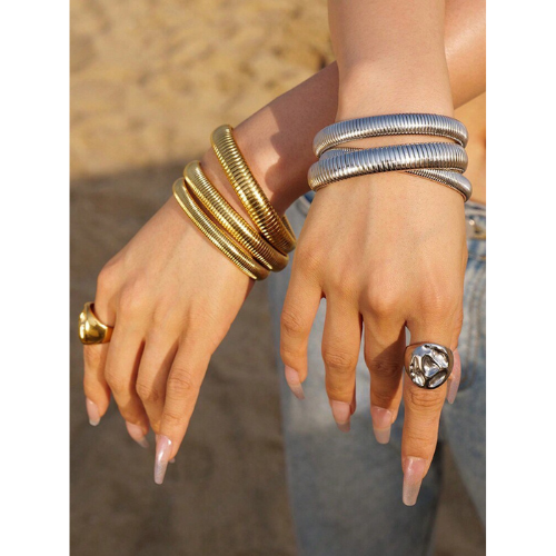 Pulseira Tendência da Moda Unissex Banhado a Ouro 18K