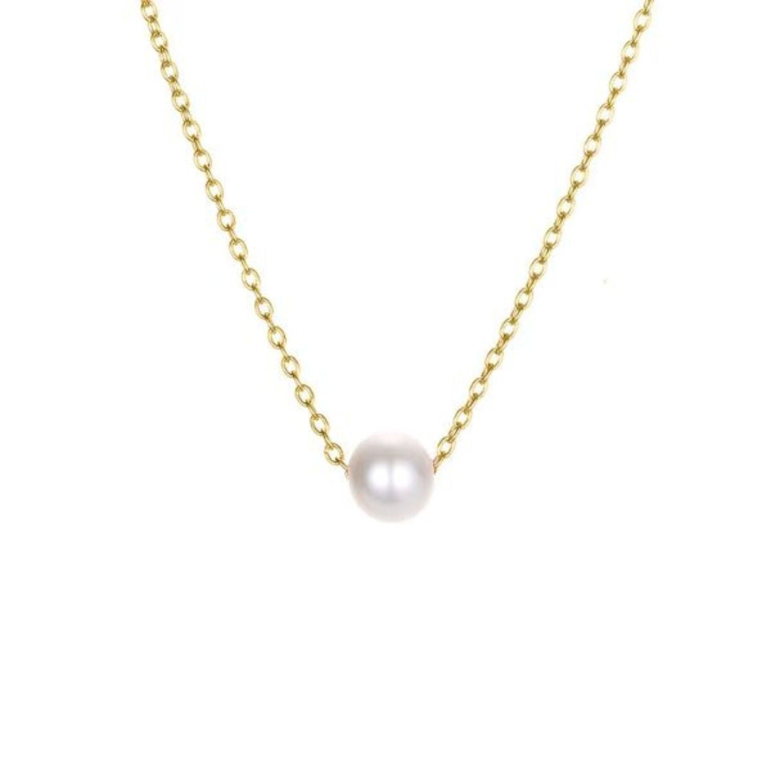 Colar Pérola Lumière - Banhado a Ouro 18K