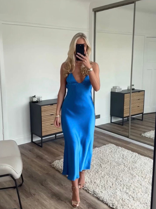 Vestido Midi Acentinado Vintage