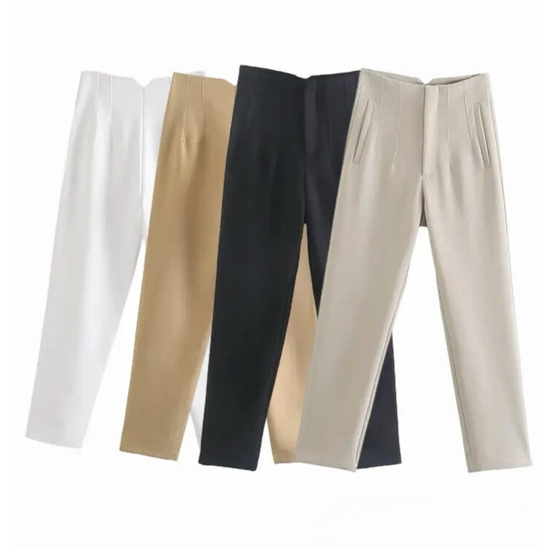 Calça Confort Glamour™ em Seda Gelo