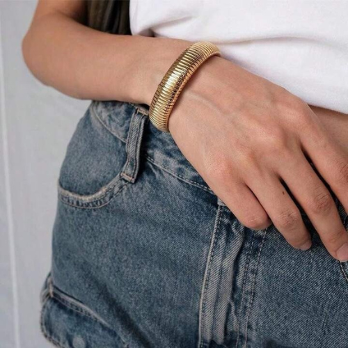 Pulseira Tendência da Moda Unissex Banhado a Ouro 18K