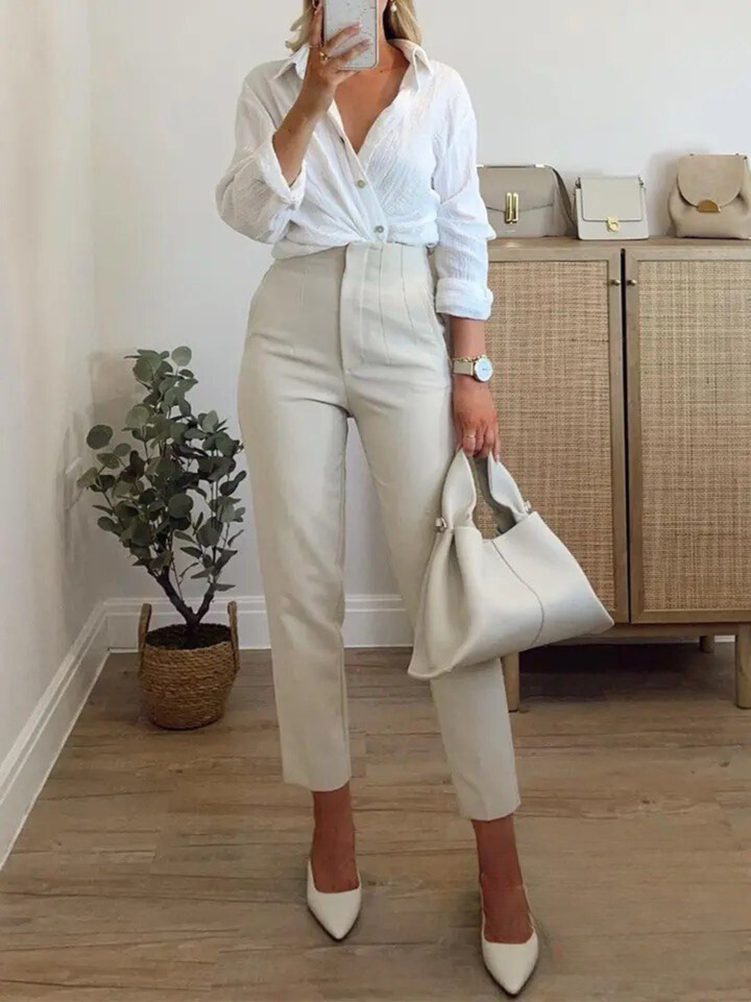 Calça Confort Glamour™ em Seda Gelo