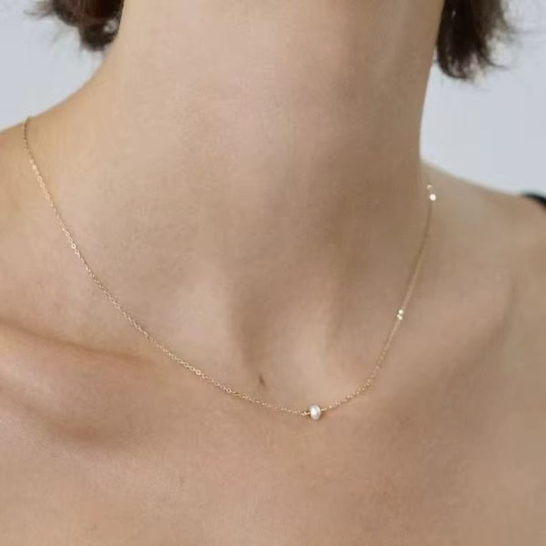 Colar Pérola Lumière - Banhado a Ouro 18K