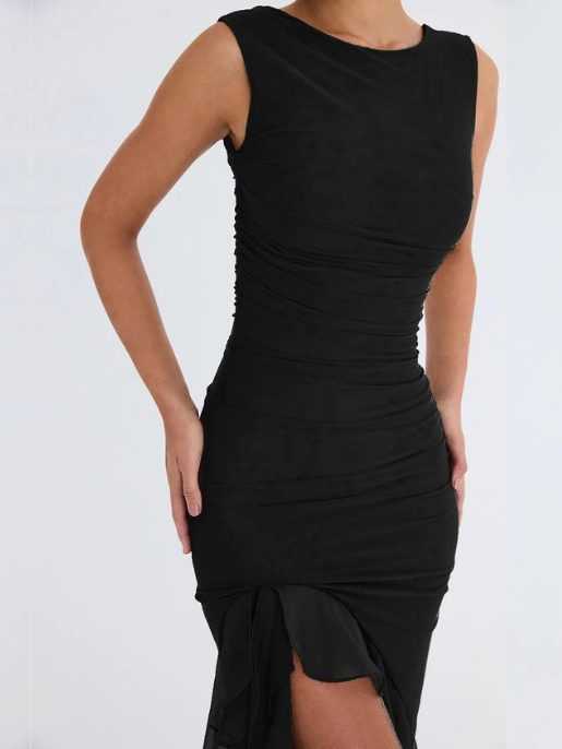 Vestido Midi Plissado