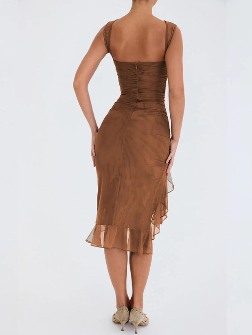 Vestido Midi Plissado