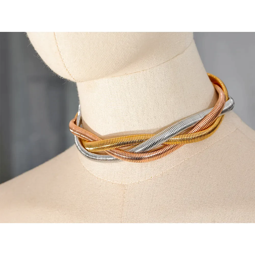 Gargantilha Choker Trançado