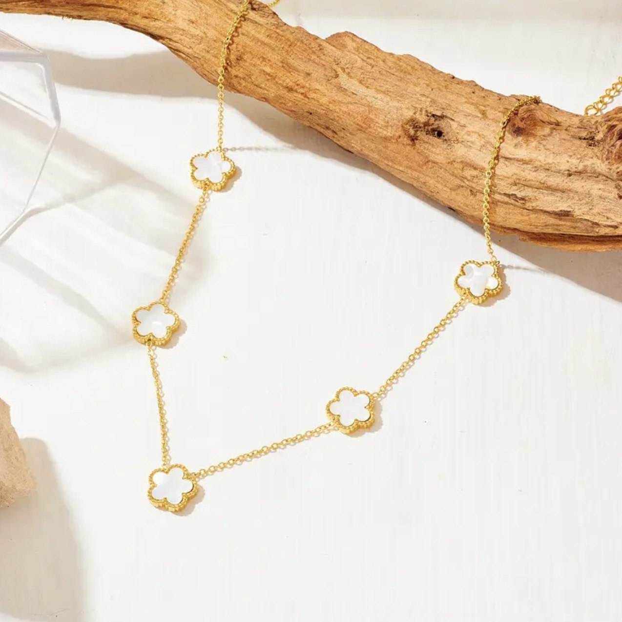 Colar Vintage Alhambra com Trevos em Cristais