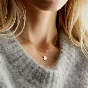 Colar Pérola Lumière - Banhado a Ouro 18K